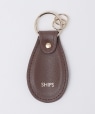 SHIPS: SAFFIANO LEATHER �V���[�z�[�� �L�[�z���_�[ �u���E��