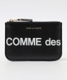 COMME des GARCONS: HUGE LOGO ZIP �|�[�` �E�H���b�g �u���b�N