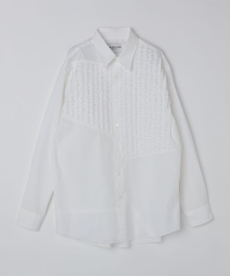 NOMARHYTHM TEXTILE: FRILLED PATCHWORK SHIRTS