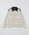 ENGINEERED GARMENTS: BOWLING SHIRT CP SQUARE �z���C�g