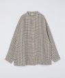 SEEALL: BAND COLLAR SHIRTS PLAID ���̑�