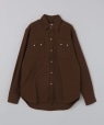 WYTHE NEW YORK: MOLESKIN PEARLSNAP SHIRT �u���E��