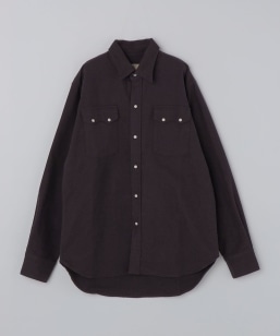 WYTHE NEW YORK: MOLESKIN PEARLSNAP SHIRT