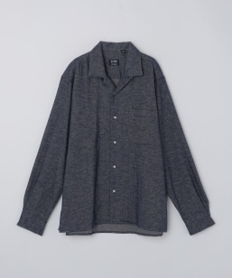 GITMAN BROS.: HERRINGBONE FLANNEL CAMP COLLAR SHIRT