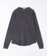 GROWN&SEWN: HENLEY LONG SLEEVE TEE �`���R�[���O���[
