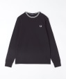 FRED PERRY: TWIN TIPPED �����O�X���[�u T�V���c �u���b�N