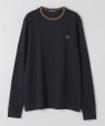 FRED PERRY: TWIN TIPPED �����O�X���[�u T�V���c �l�C�r�[
