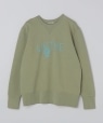 WYTHE NEW YORK: CREW SWEAT SHIRT PRINT ���C�g�I���[�u