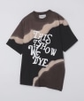 NOMARHYTHM TEXTILE: HAND DYE TWIST TEE PRINT �u���b�N