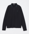 FRED PERRY: TWIN TIPPED LONG SLEEVE POLO M1212 �u���b�N