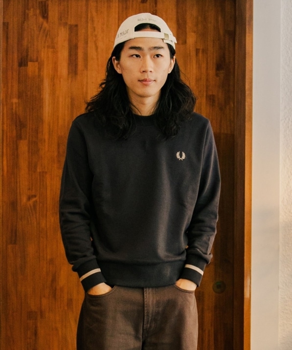�ySHIPS�ʒ��zFRED PERRY: �V���O�� �e�B�b�v �X�E�F�b�g�V���c
