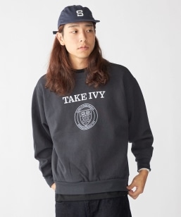 SHIPS×TAKE IVY:�wTAKE NVY�x�J���b�W �X�E�F�b�g �N���[�l�b�N �g���[�i�[