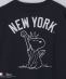 �yWEB����zSHIPS: VINTAGE PEANUTS×MLB �v�����g �N���[�l�b�N �X�E�F�b�g