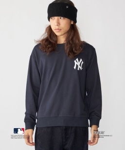 �yWEB����zSHIPS: VINTAGE PEANUTS×MLB �v�����g �N���[�l�b�N �X�E�F�b�g