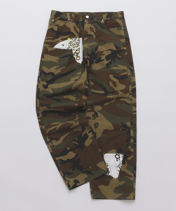 NOMARHYTHM TEXTILE: SIGN PRINT WORK PANTS