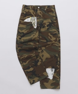 NOMARHYTHM TEXTILE: SIGN PRINT WORK PANTS