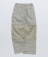 ROA: FLOWEAVE PRINTED CHECK ELASTICATED WAISTBAND PANTS �z���C�g