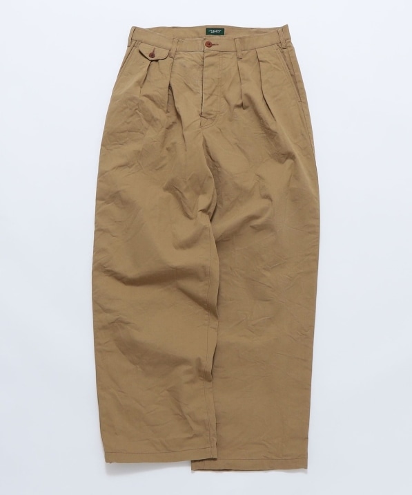 TAKE&SONS: CHINO 2PLEATS TROUSERS