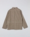 benine9: VINTAGEFINISHED COTTON CUPRA SAFARI JACKET