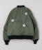 NOMARHYTHM TEXTILE: FLOWER EMBROIDERY FLIGHT JACKET