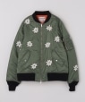 NOMARHYTHM TEXTILE: FLOWER EMBROIDERY FLIGHT JACKET �I���[�u