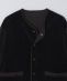 PORTER CLASSIC: CORDUROY MOLESKIN HYBRID CARDIGAN