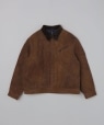 NEEDLES: Zipped Work Jacket Duck Canvas Kakishibu Paint �_�[�N�u���E��