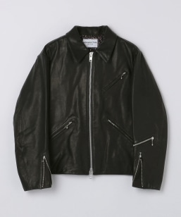 NOMARHYTHM TEXTILE: Front Zip Riders Jacket