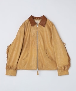 WYTHE NEW YORK: Mustang Fringe Leather Jacket