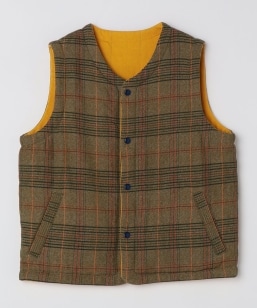 ORIGINAL MADRAS TRADING COMPANY: REVERSIBLE FLECKED WEAVE VEST