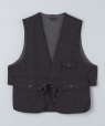 ENGINEERED GARMENTS: FOWL VEST HIGH COUNT WORSTED WOOL �`���R�[���O���[