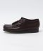 CLARKS: WALLABEE PURPLE GRAPE LEATHER