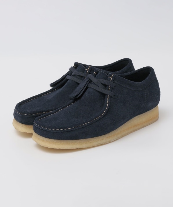 �ySHIPS EXCLUSIVE�zCLARKS: WALLABEE SUEDE NAVY