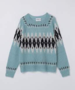NOMARHYTHM TEXTILE:  Hand Knit Snowflake Sweater