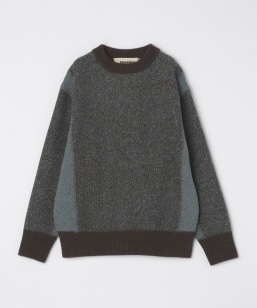 Slopeslow: TRICOLOR CREW NECK SWEATER
