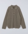 BATONER: SOLID WOOL RIB POLO �x�[�W��