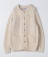 INVERALLAN: 4A ARAN CARDIGAN �A���� �J�[�f�B�K�� �i�`������