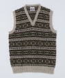 JAMIESONS KNITWEAR: FAIRISLE VEST �x�[�W��