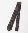 MARCEL LASSANCE: WOOL PAISLEY NARROW TIE �u���b�N