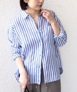 SHIPS Colors:�q����@�\�r���[�����l�� (EURO Linen) 2WAY �����O�X���[�u �V���c��