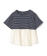 SHIPS Colors:�V���c ���C���[�h���C�N �{�[�_�[ �����N TEE �l�C�r�[