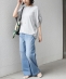 SHIPS Colors:�q��􂢉\�r�X���[�X 2WAY�X���[�u �j���A���X TEE��