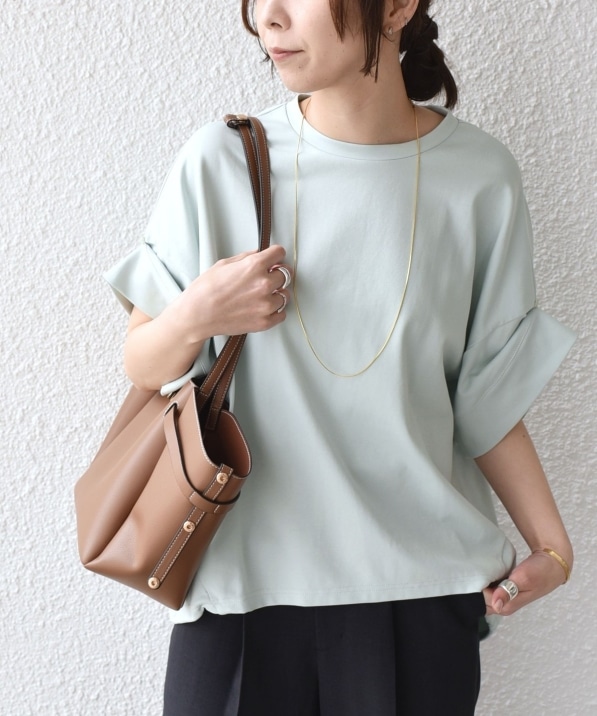 SHIPS Colors:�q��􂢉\�r�X���[�X 2WAY�X���[�u �j���A���X TEE��