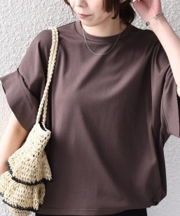 SHIPS Colors:�q��􂢉\�r�X���[�X 2WAY�X���[�u �j���A���X TEE��