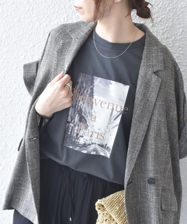 �s�ǉ��\��tSHIPS Colors:�q�ڐG�⊴�EUV�J�b�g�rPARIS �t�H�g TEE��