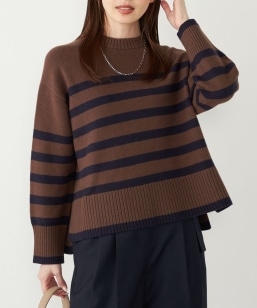 SHIPS Colors:�q��􂢉\�r�t���b�t�B�[ �N���[�l�b�N �j�b�g��