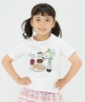 SHIPS Colors:�p�b�`���[�N �v�����g TEE(80�`130cm)�� �z���C�g