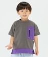 SHIPS Colors:�R���r�l�[�V���� �|�P�b�g TEE (80�`130cm) �_�[�N�O���[