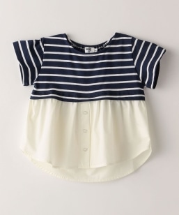 SHIPS Colors:���C���[�h���C�N �{�[�_�[ �Ƒ������N TEE(100�`140cm)
