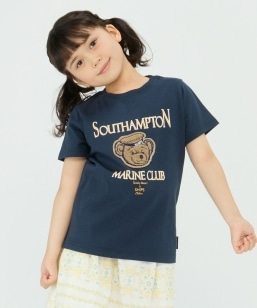 SHIPS Colors:TeddyBear(R) �v�����g&�X�e�b�` TEE(80�`150cm)��